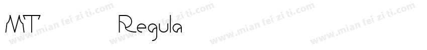 MT-韵西体 Regula字体转换